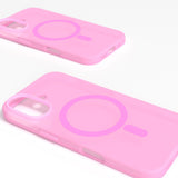 iPhone 16 - PURO DAYLIGHT Gradient MagSafe Silikone Cover - Gennemsigtig/Lyserød