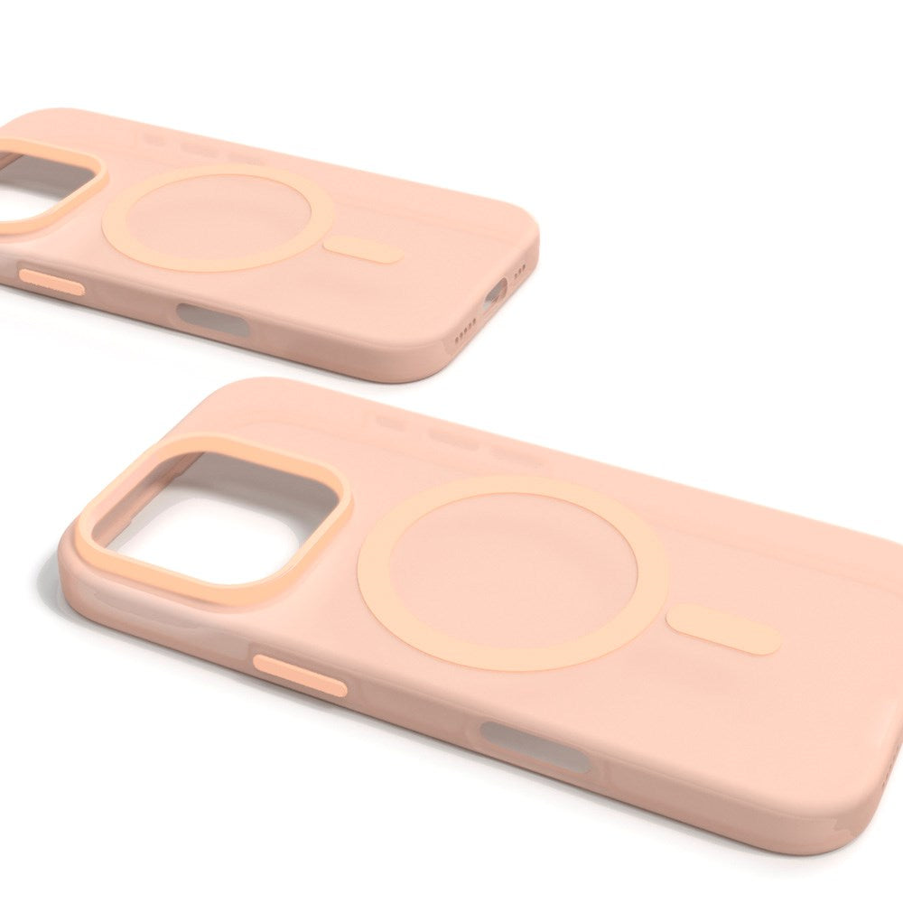 iPhone 16 Pro - PURO DAYLIGHT Gradient MagSafe Silikone Cover - Gennemsigtig/Beige