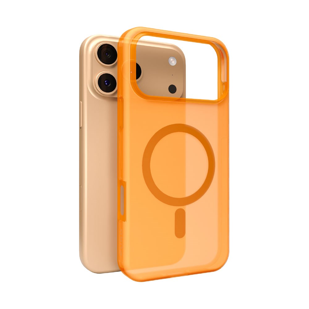 PURO iPhone 17 Pro DAYLIGHT Case - MagSafe Kompatibel - Gennemsigtig / Orange