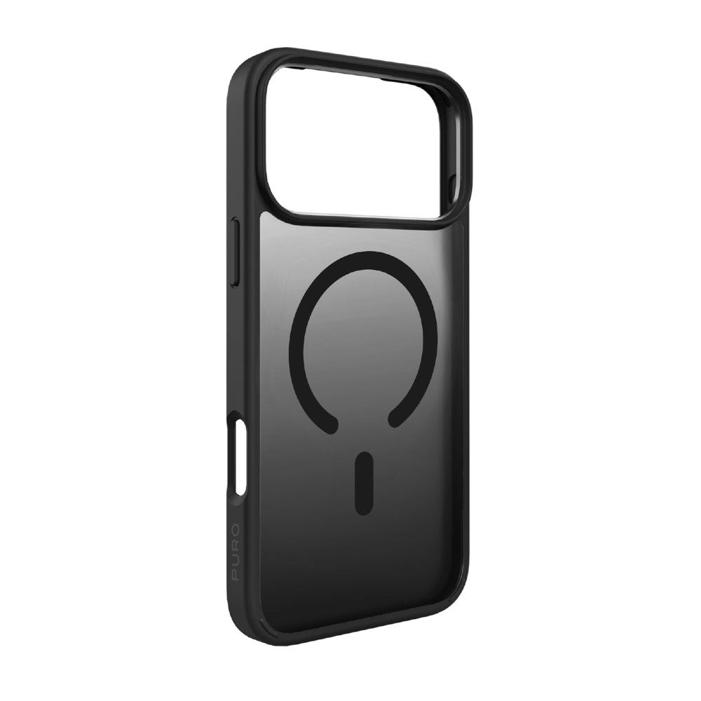 PURO iPhone 17 Pro Max GRADIENT Case - MagSafe Kompatibel - Gennemsigtig / Sort