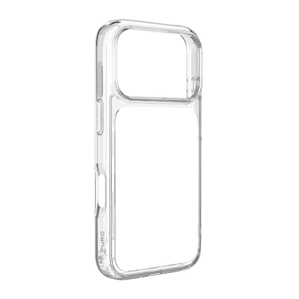 iPhone 18 Pro PURO PLATE MAG Bagside Cover - MagSafe Kompatibel - Gennemsigtig / Hvid