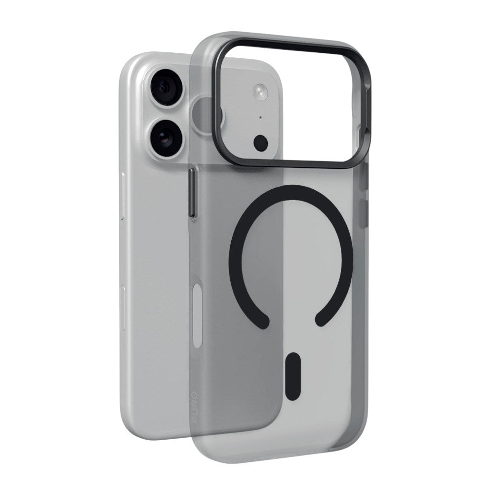iPhone 18 Pro PURO LIGHTFEEL Bagside Cover - MagSafe Kompatibel - Sort