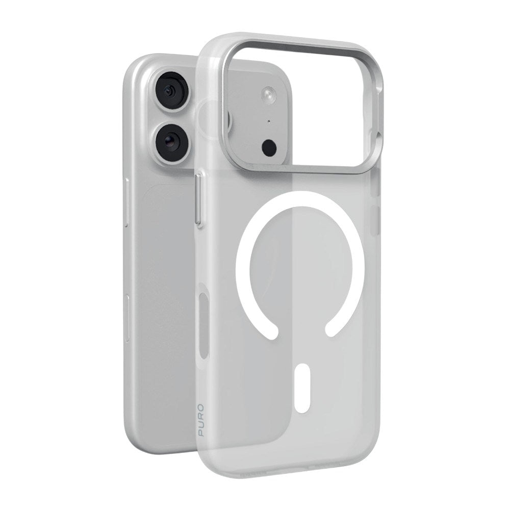 iPhone 18 Pro PURO LIGHTFEEL Bagside Cover - MagSafe Kompatibel - Hvid