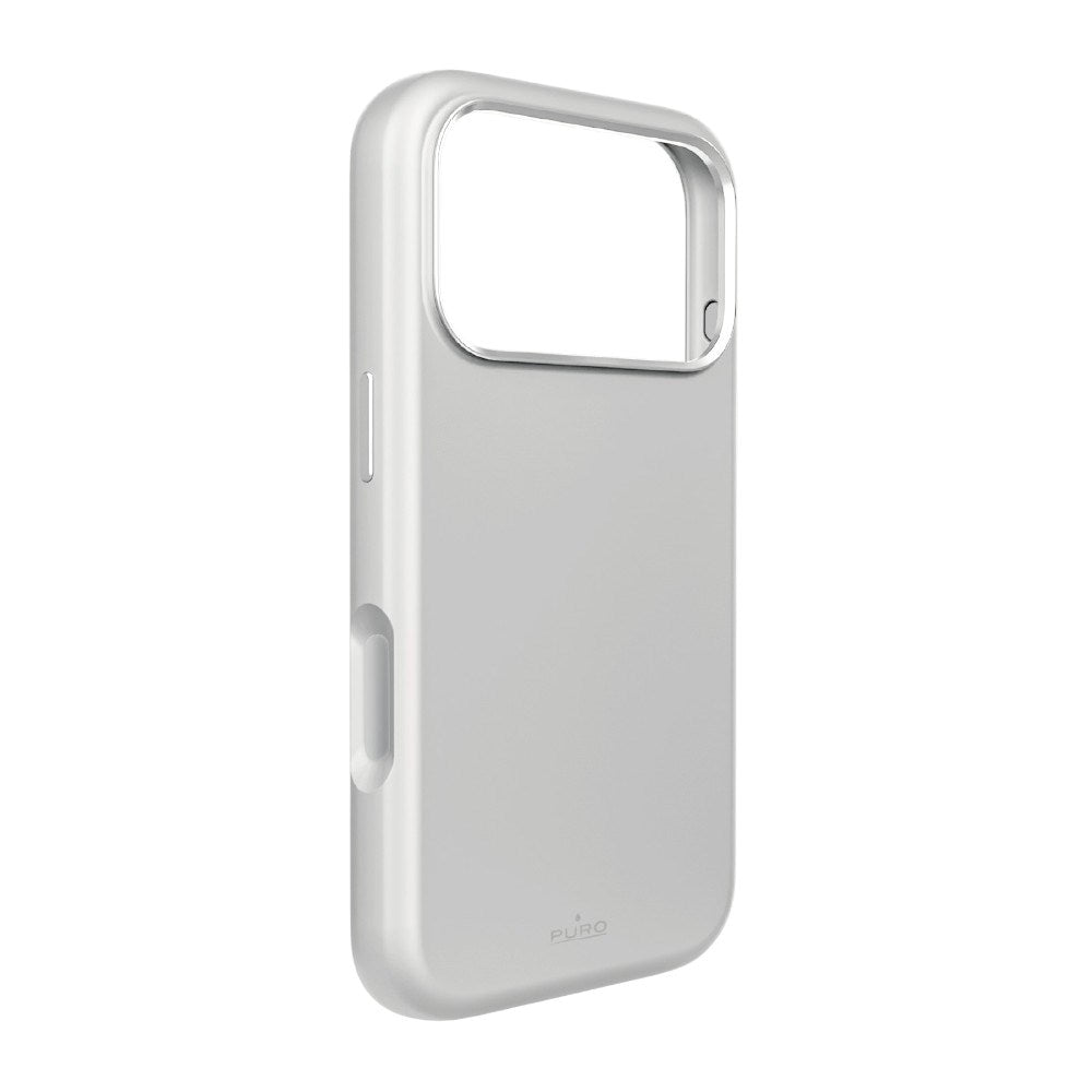 PURO iPhone 18 Pro ICON MAG PRO Silikone Case - MagSafe Kompatibel - Sølv