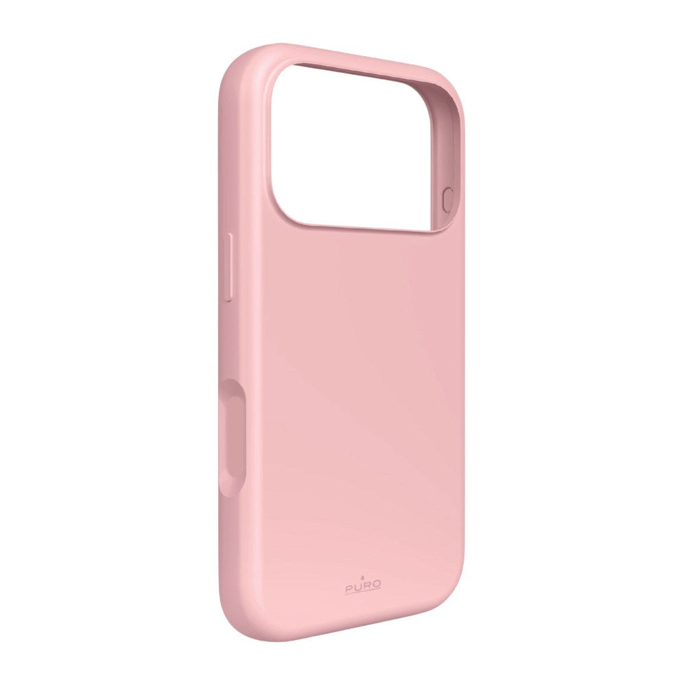 PURO iPhone 18 Pro Max ICON MAG Silikone Bagsidecover - MagSafe Kompatibel - Lyserød