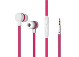 Puro Sport Stereo Earphone - Pink/Hvid