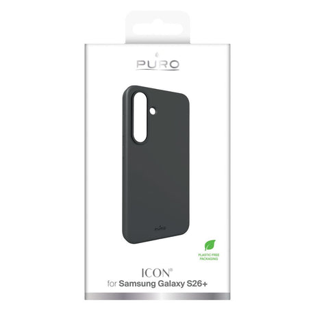 PURO Samsung Galaxy S26+ (Plus) ICON Silikone Bagside Cover - Sort