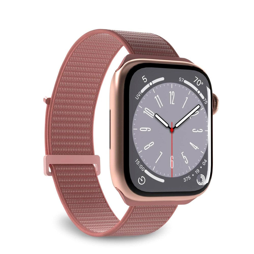 PURO SPORT - Apple Watch (38/40/SE/41/42mm) Nylon Rem - Lyserød