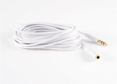 QNECT Minijack Cable Male - Female White - 5 Meter