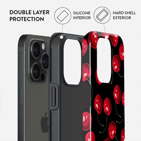 Burga iPhone 15 Pro Tough Fashion Cover - Cherrybomb