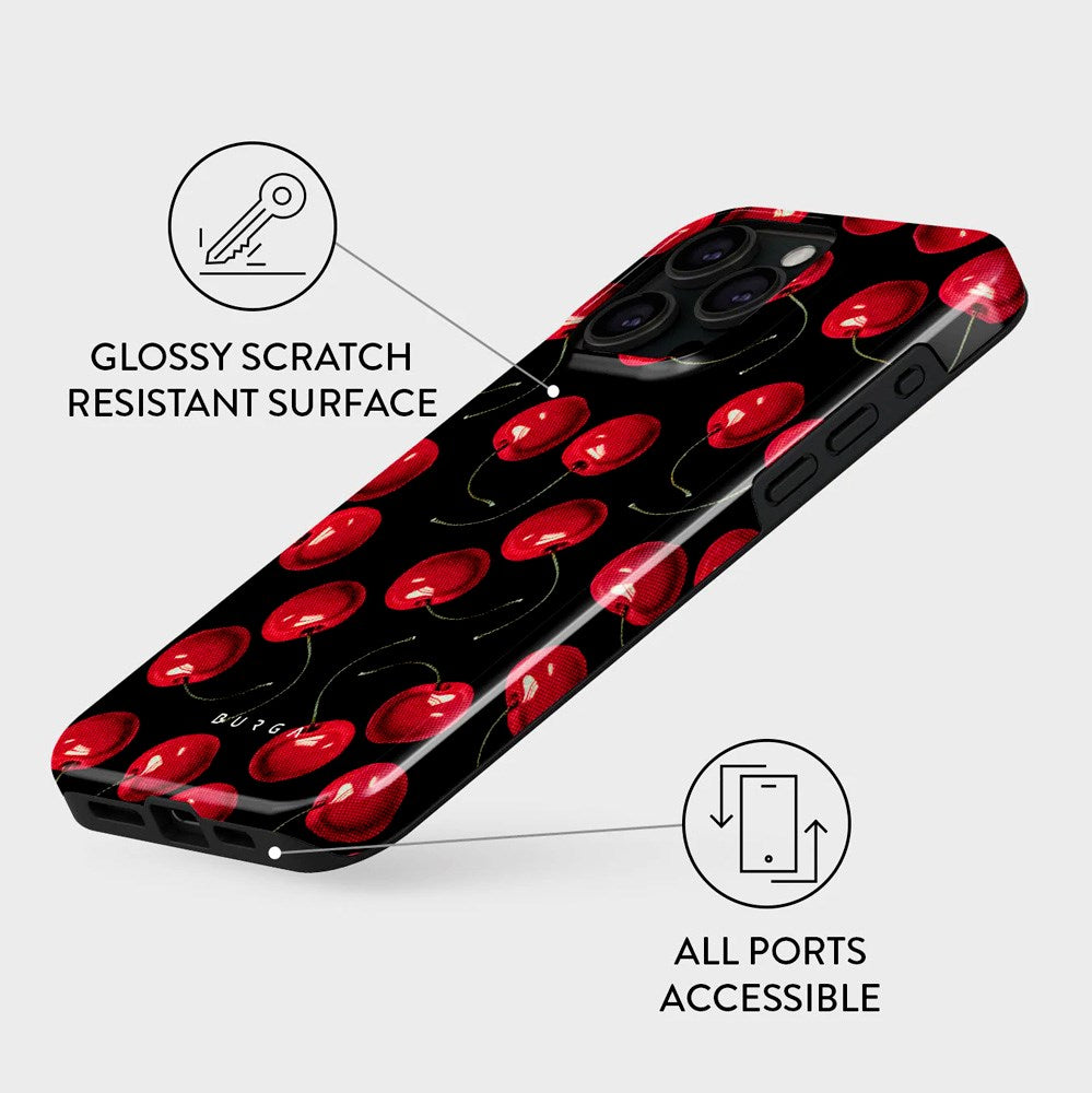 Burga iPhone 15 Pro Tough Fashion Cover - Cherrybomb