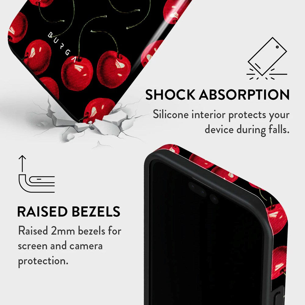 Burga iPhone 15 Pro Tough Fashion Cover - Cherrybomb