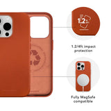 iPhone 17e / 16e / 15 / 14 / 13 dbramante1928 Roskilde Cover - 100% Ægte Læder - MagSafe Kompatibel - Tan