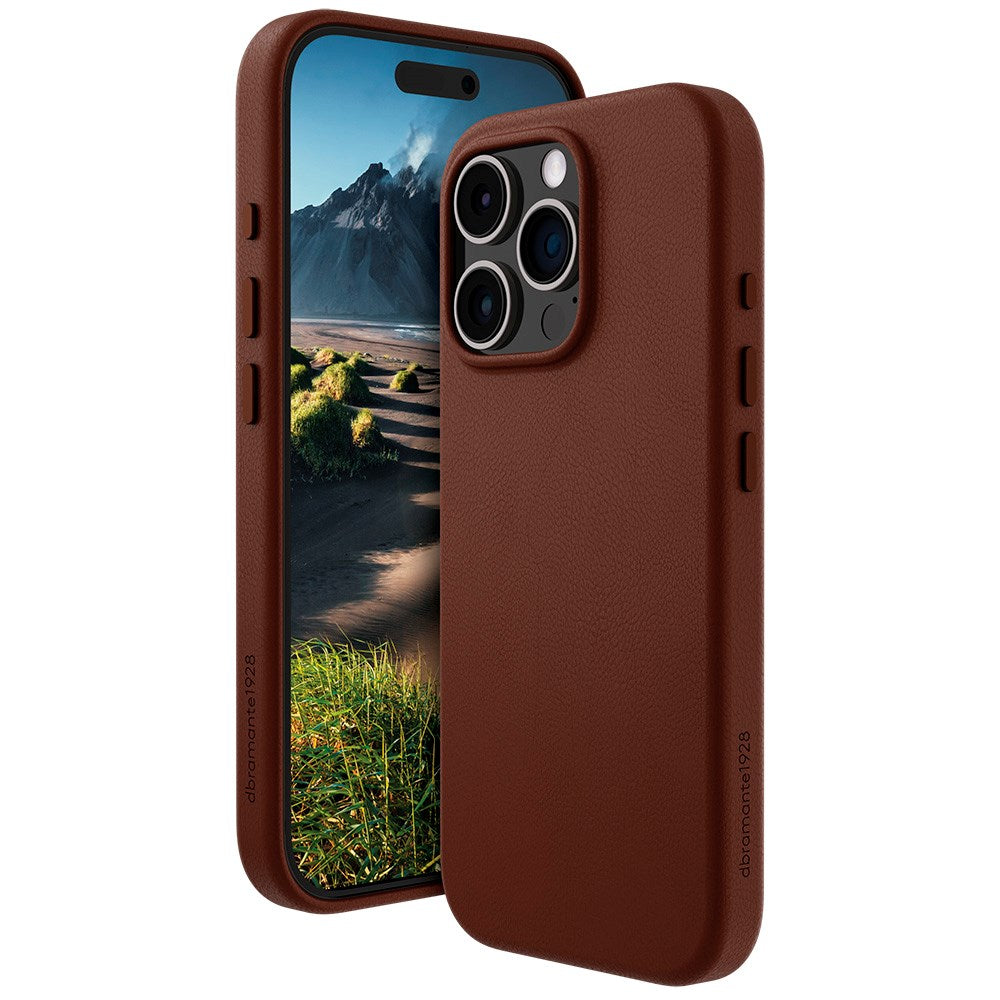 Dbramante1928 iPhone 16 Pro Roskilde Case - 100% Genbrugsplast - MagSafe Kompatibel - Dark Tan