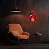 Forever Light ART LED Neon Lys - Gangster Monkey