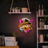 Forever Light ART LED Neon Lys - Cat Dreamer