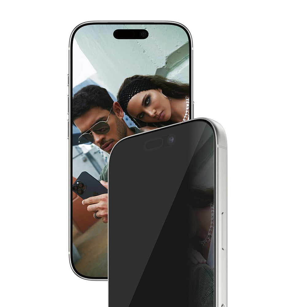 SAFE by PanzerGlass - iPhone 17 Pro - Ultra-Wide Fit Skærmbeskyttelse - Privacy Funktion - Gennemsigtig