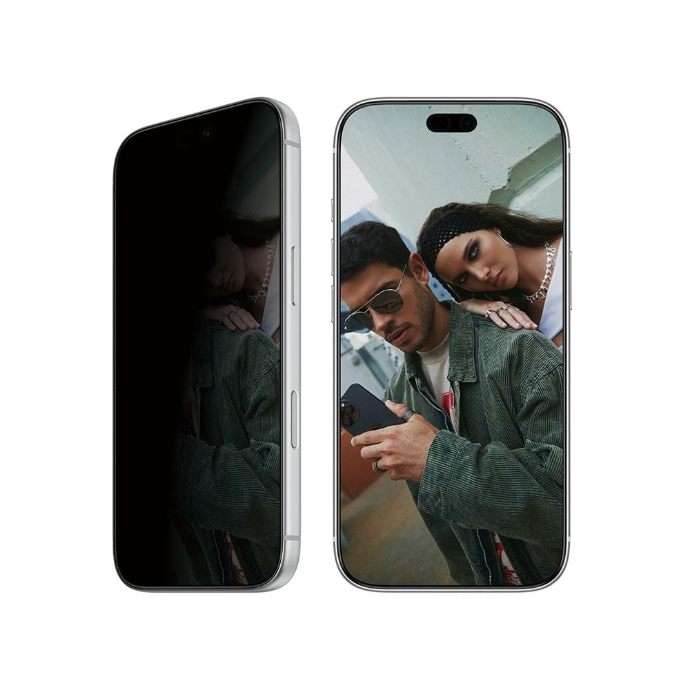 iPhone 18 Pro / 17 Pro - SAFE by PanzerGlass Ultra-Wide Fit m. EasyAligner - Skærmbeskyttelse - Privacy - Gennemsigtig