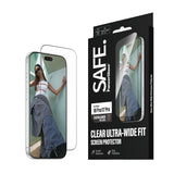 iPhone 18 Pro / 17 Pro - SAFE by PanzerGlass Ultra-Wide Fit m. EasyAligner - Skærmbeskyttelse - Gennemsigtig