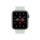 Apple Watch (38/40/SE/41/42mm) Native Union Curve Strap Sage Silikone Rem - Grøn