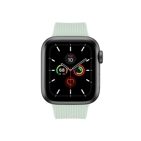 Apple Watch (38/40/SE/41/42mm) Native Union Curve Strap Sage Silikone Rem - Grøn