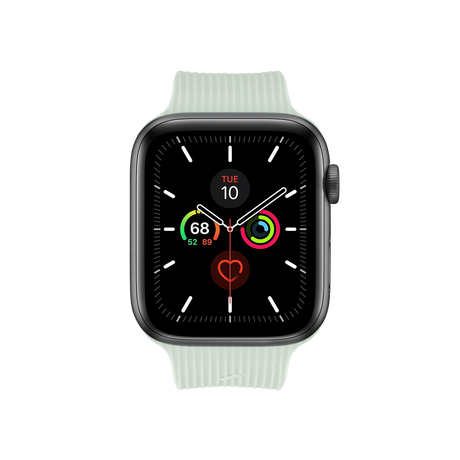 Apple Watch (42/44/SE/45/46/49mm) Native Union Curve Strap Silikone Smartwatch Rem - Grøn