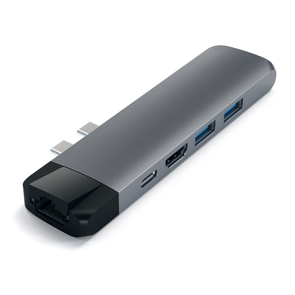 Satechi USB-C Pro Hub m. Ethernet & 4K HDMI (ST-TCPHEM) - Space Grey