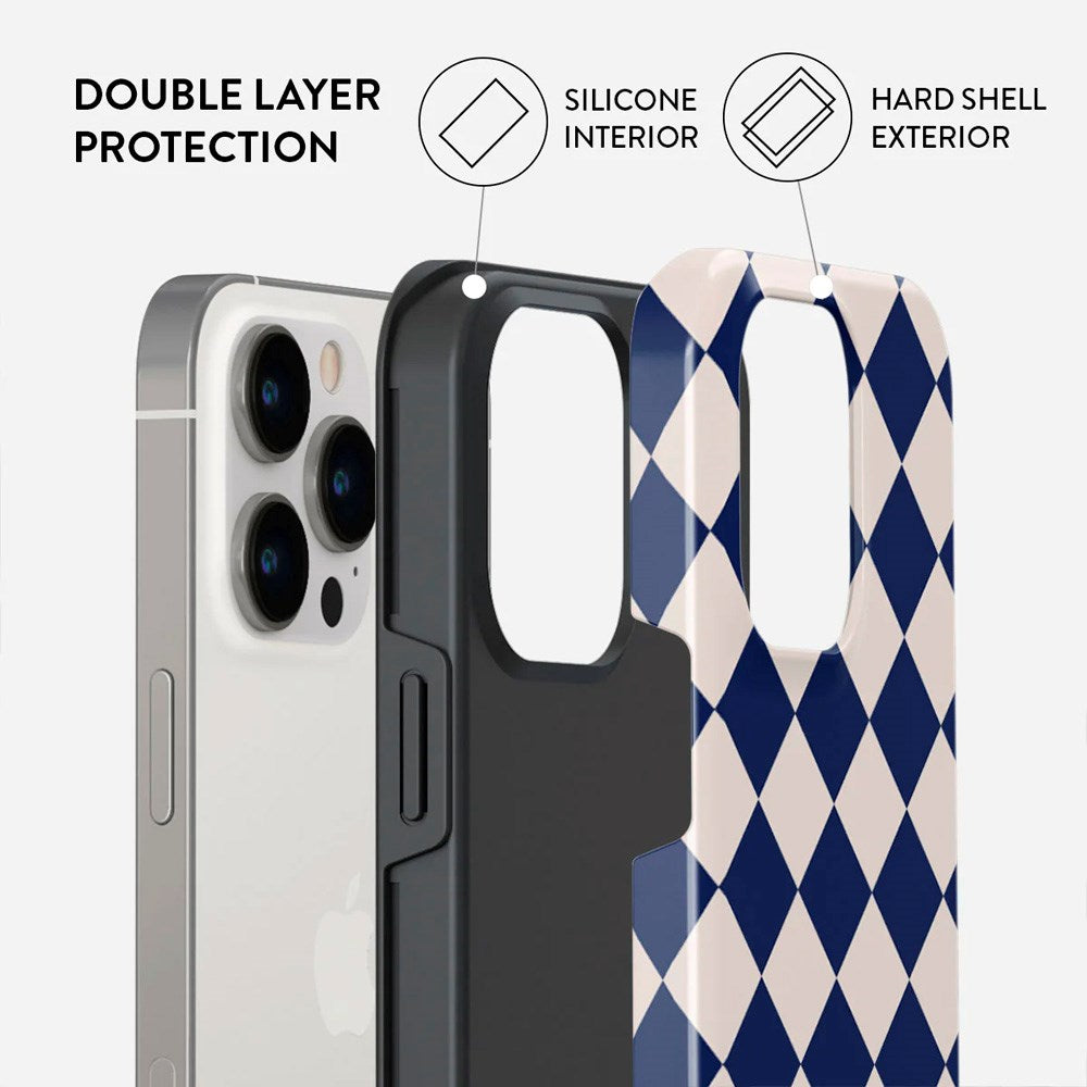 Burga iPhone 13 Pro Tough Fashion Cover - Check & Mate