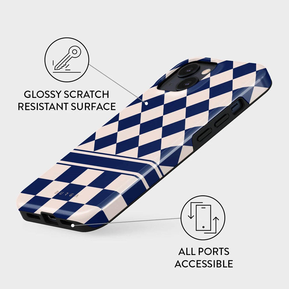 Burga iPhone 14 Tough Fashion Cover - Check & Mate