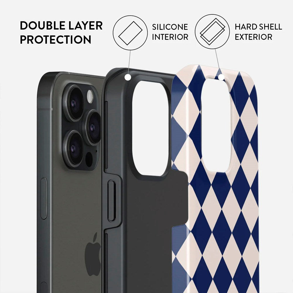 Burga iPhone 15 Pro Tough Fashion Cover - Check & Mate