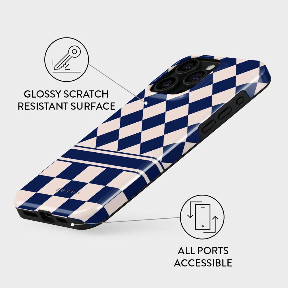 Burga iPhone 15 Pro Tough Fashion Cover - Check & Mate