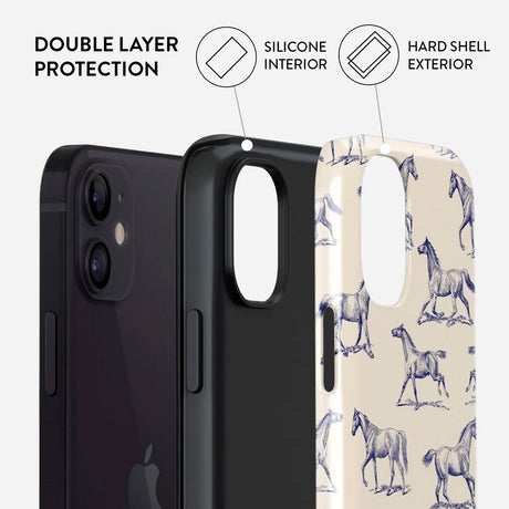 Burga iPhone 12 / 12 Pro Tough Fashion Cover - Derby Race