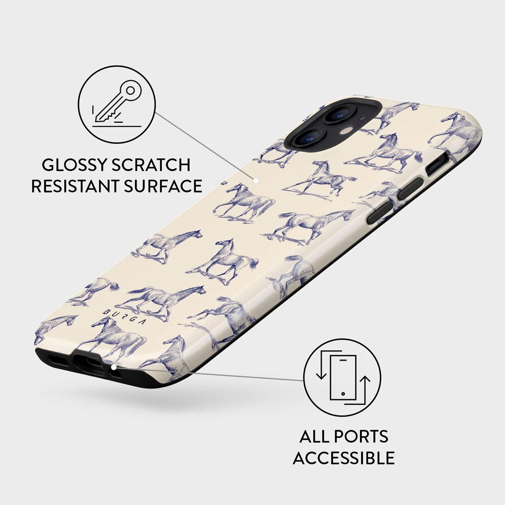 Burga iPhone 12 / 12 Pro Tough Fashion Cover - Derby Race