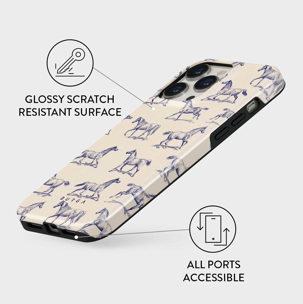 Burga iPhone 13 Pro Tough Fashion Cover - Derby Race