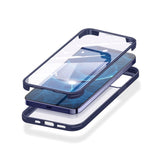 iPhone 12 / 12 Pro 360° Hybrid Cover m. Glas Bagside og Forside - Sort