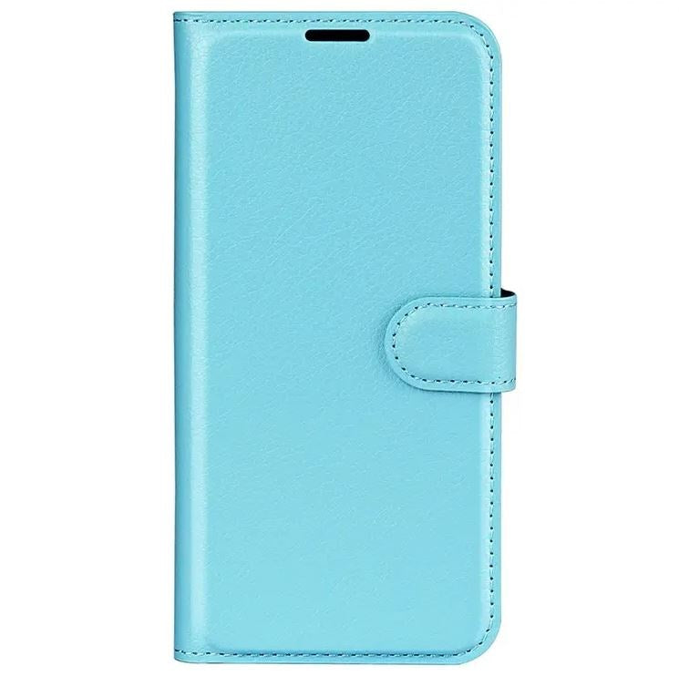 Samsung Galaxy A25 (5G) Litchi Læder Flip Cover m. Pung - Lyseblå