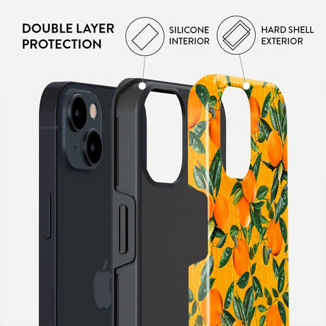 Burga iPhone 13 Tough Fashion Cover - Orange Lemonade