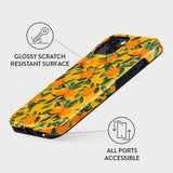 Burga iPhone 14 Tough Fashion Cover - Orange Lemonade