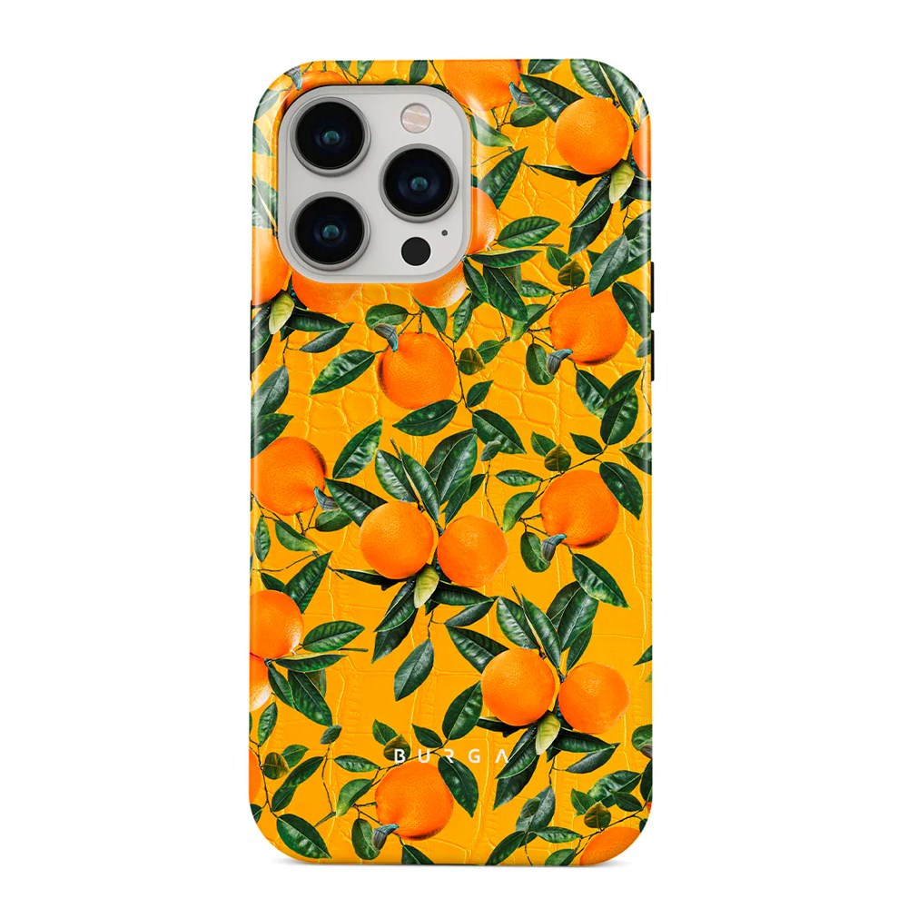 Burga iPhone 14 Pro Tough Fashion Cover - Orange Lemonade