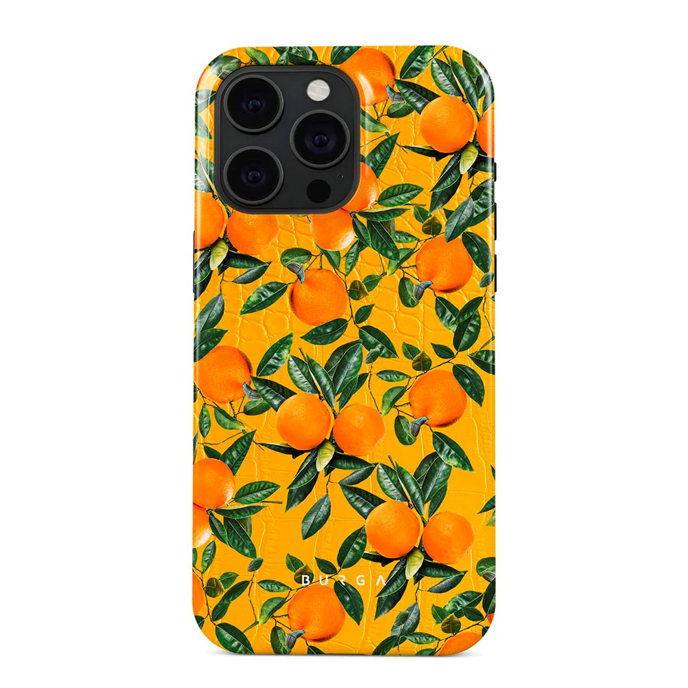 Burga iPhone 15 Pro Tough Fashion Cover - Orange Lemonade