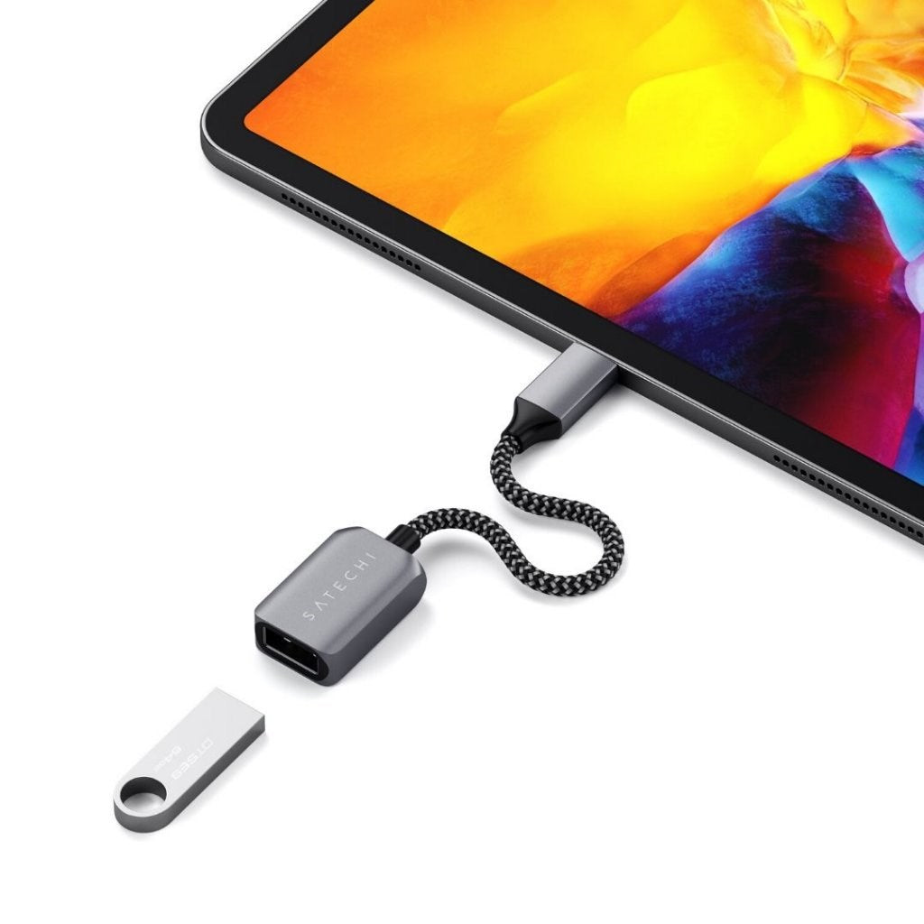 Satechi USB-C til USB-A 3.0 Adapter Space Grey