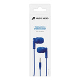 MUSIC HERO Tune Stereo In-Ear Headset m. Jackstik 3.5mm & Mikrofon - Blå