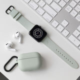 Apple Watch (38/40/SE/41/42mm) Native Union Curve Strap Sage Silikone Rem - Grøn