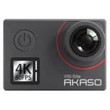AKASO Action Kamera V50 Elite m. 4K - UHD - 60FPS - Sort