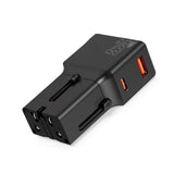Rejse Adapter EU/US/UK/AU 25W - Mobile Origin - Sort