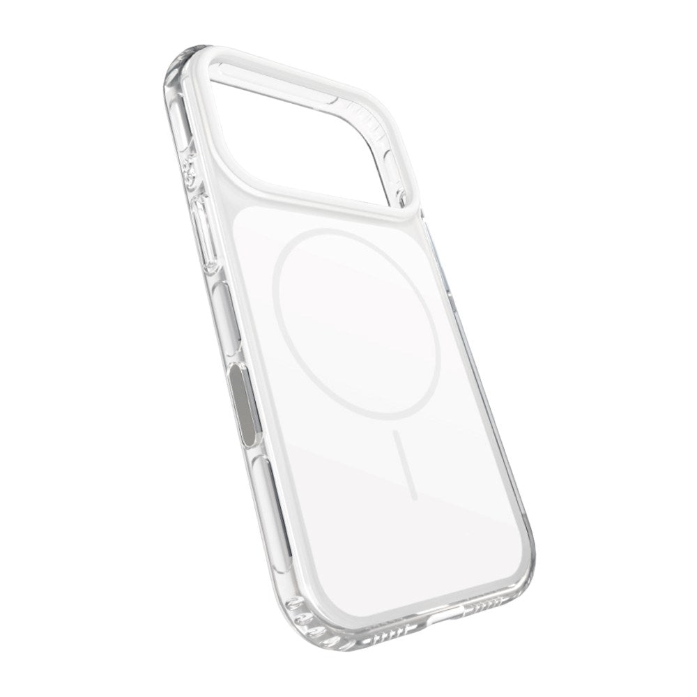 SBS iPhone 18 Pro Block Mag Bagsidecover- MagSafe Kompatibel - Hvid / Gennemsigtig