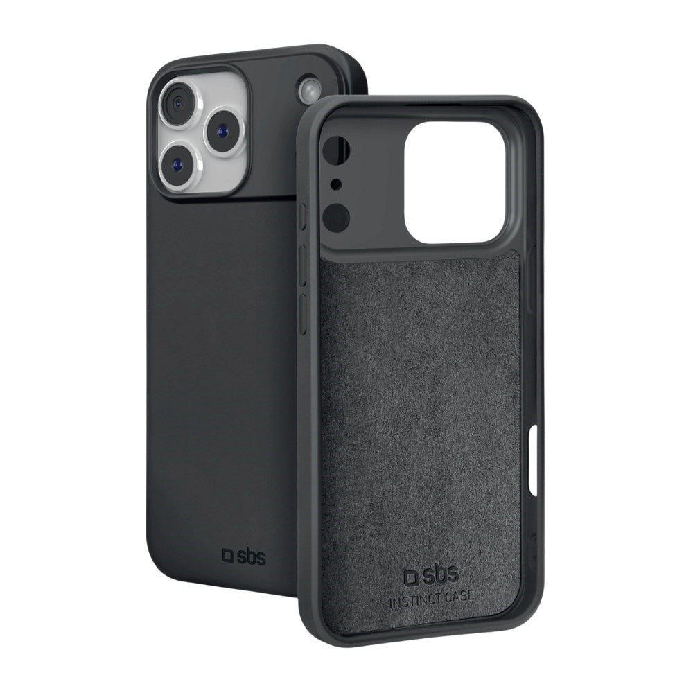SBS Instinct iPhone 18 Pro Max Fleksibel Plast Bagside Cover - Sort