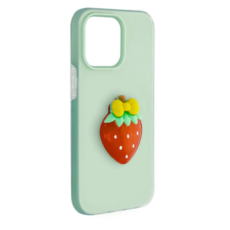 iPhone 17 Pro Max TFO 3D Frugt Case - Jordbær