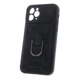 iPhone 11 Defender Håndværker Bagside Cover m. Magnetisk Kickstand & Cam Slider - Sort