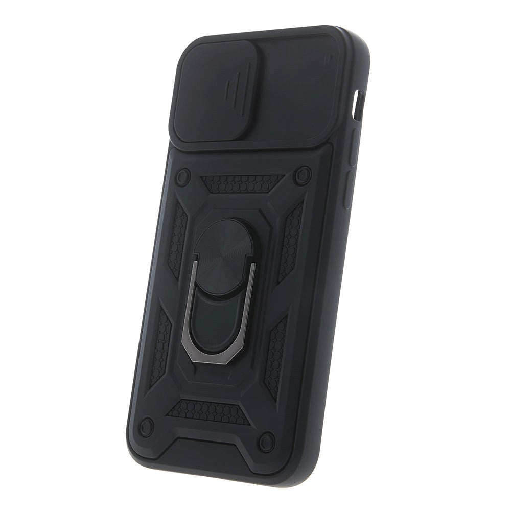 iPhone 11 Defender Håndværker Bagside Cover m. Magnetisk Kickstand & Cam Slider - Sort